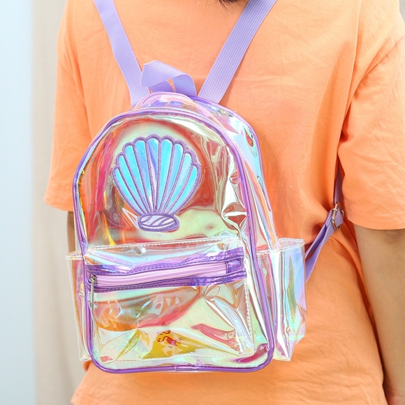 NWT UNBRANDED Transparent Unicorn Toddler Princess Backpack Bag - Picture 8 of 14